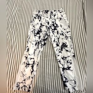 Old Navy Active Powersoft Leggings White and Blue